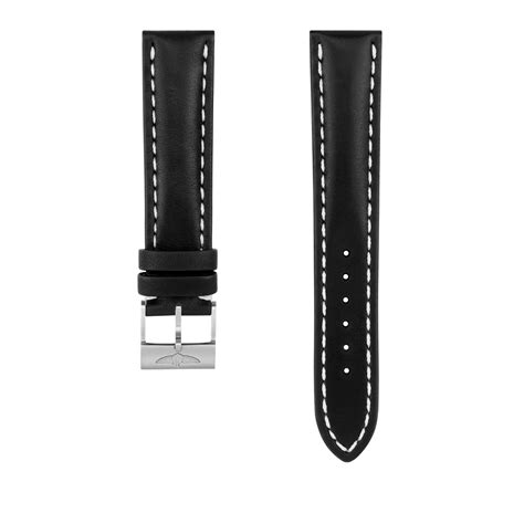 breitling 428x strap|Black Novo Nappa Calfskin Leather Strap .